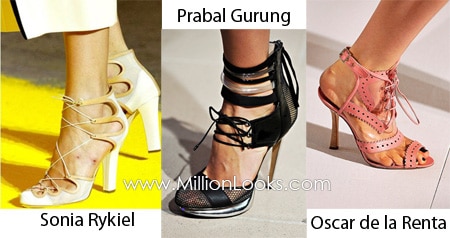 shoe trends spring summer 2012 Lacing รองเท้าผูกเชือก เทรนด์รองเท้าแฟชั่น